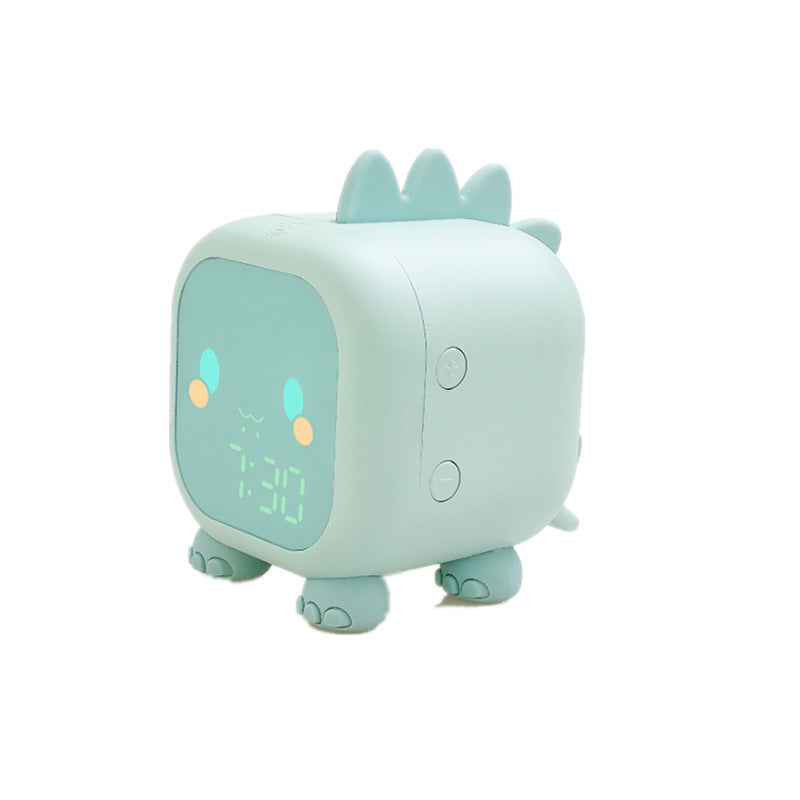 Fun Dragon Small Alarm Clock Creative Intelligent Night Light Desktop Clock Children Student Bedside Led Digital Electronic Clock