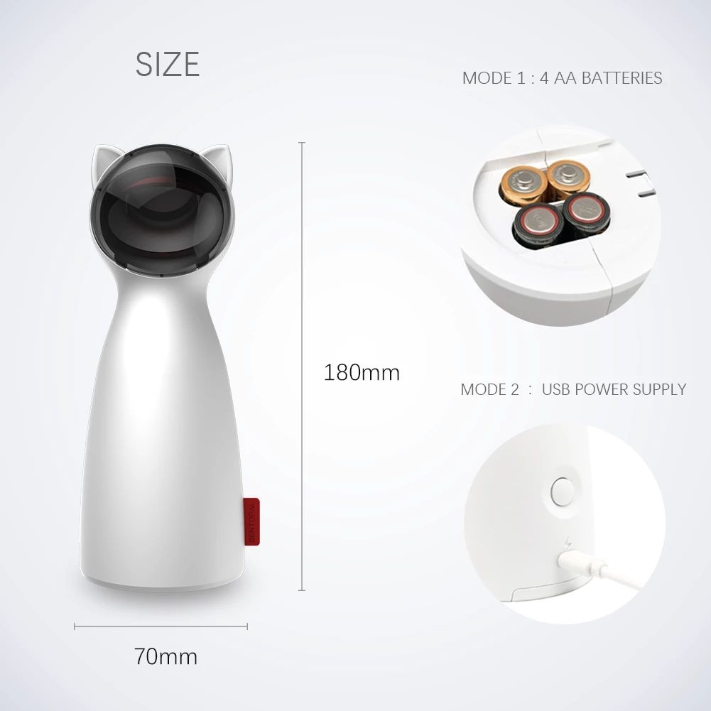 Bear Laser Cat Teaser Automatic Laser Cat Teaser Led Red Laser Cat Toy