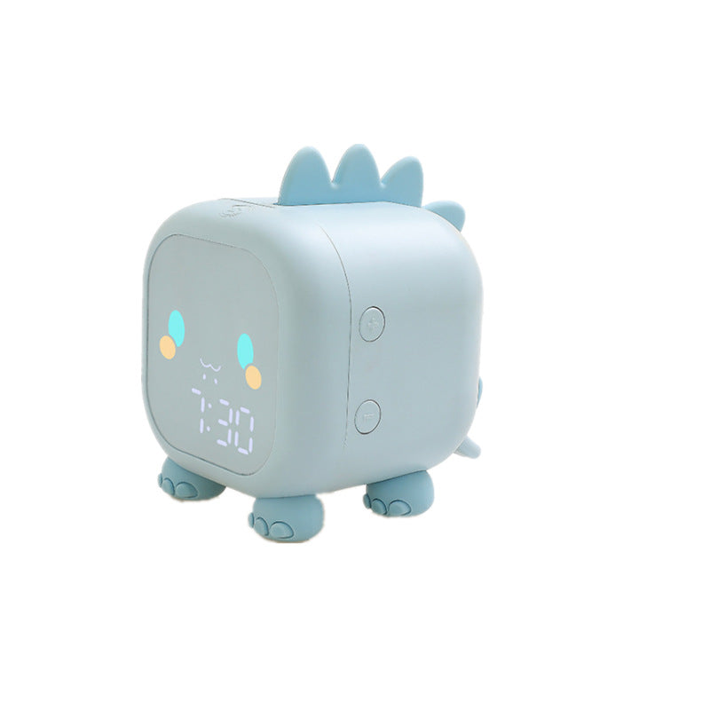 Fun Dragon Small Alarm Clock Creative Intelligent Night Light Desktop Clock Children Student Bedside Led Digital Electronic Clock