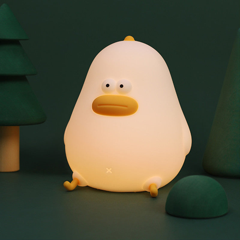 Little Fat Chicken Led Silicone Light USB Charging Dimming Timing With Sleeping Light Children's Eye Protection Night Bedside Night Light
