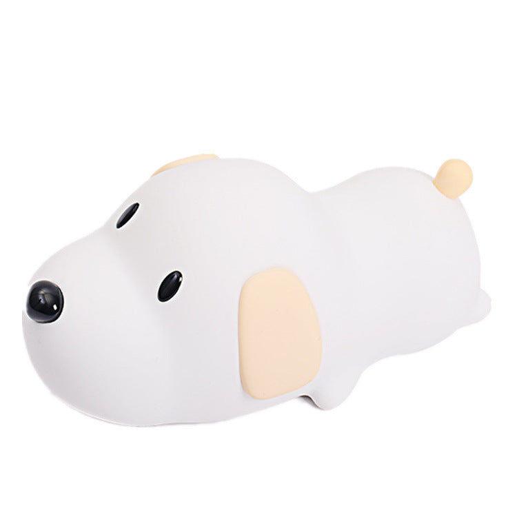 New And Peculiar Stupid Led Silicone Night Light USB Charging Timing Atmosphere Light Children's Bedside Smart Pat Light
