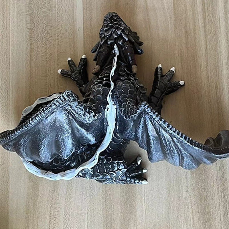 Resin Craft Decoration Winged Dragon Sculpture Ornaments Office Desktop Decoration Ornaments Resin Crafts