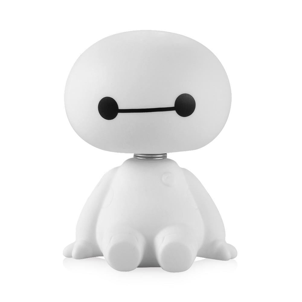 Cartoon Plastic Baymax Robot Shaking Head Figure Car Ornaments Auto Interior Decorations Big Hero Doll Toys