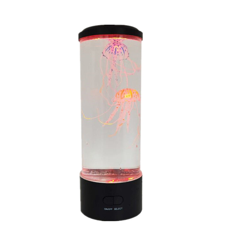 Simulation LED Colorful Large Jellyfish Light Bedroom Atmosphere Light USB Plug-In Night Light