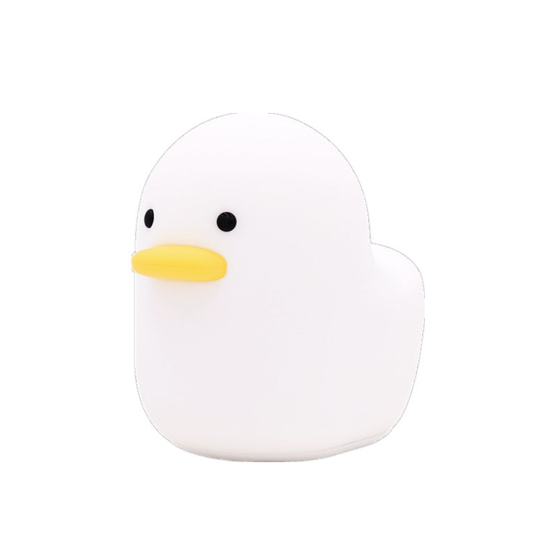 Duck Silicone Night Light USB Charging Cute Pat Light Bedroom Sleep Eye Protection With Sleep Timing Night Light